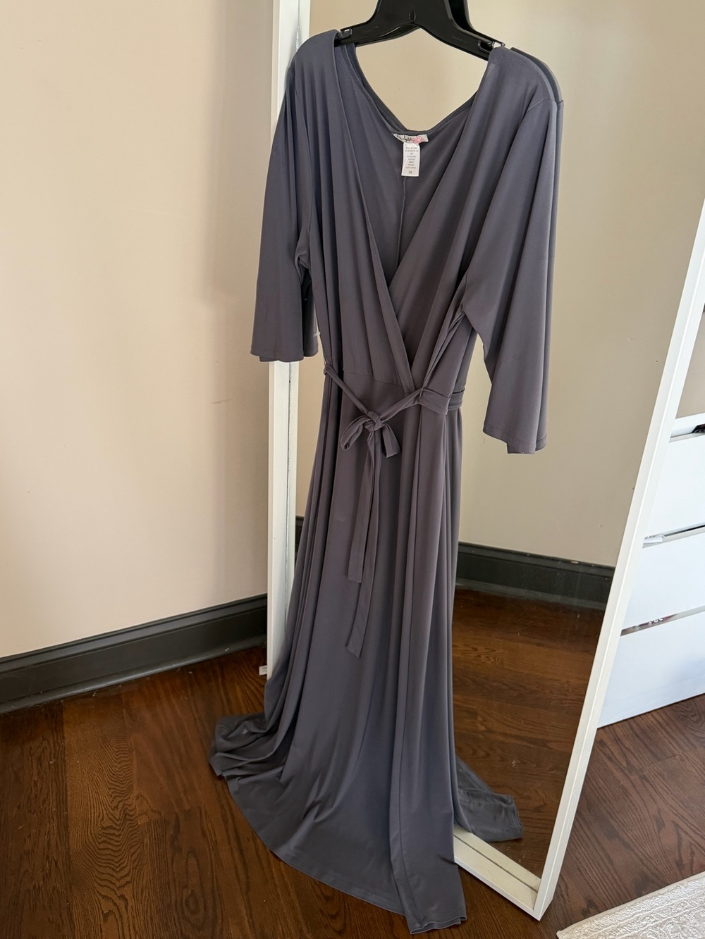 Gray maxi dress